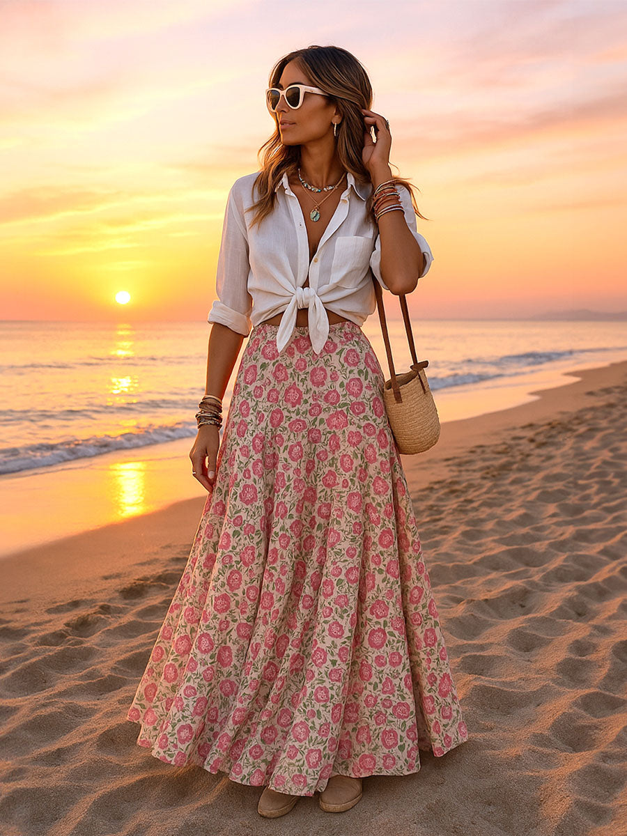 Robe mi-longue sexy