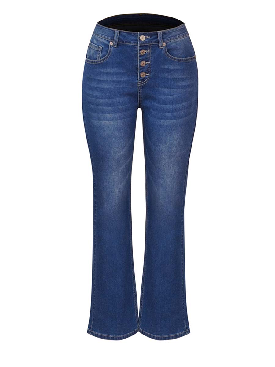 Vorioal Stretch Fit Flare Jeans