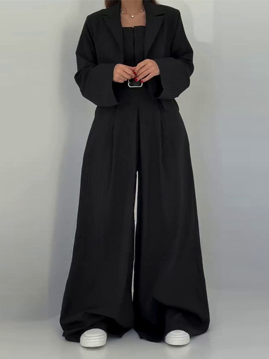 Tailored Pinstripe Two Piece Suit
