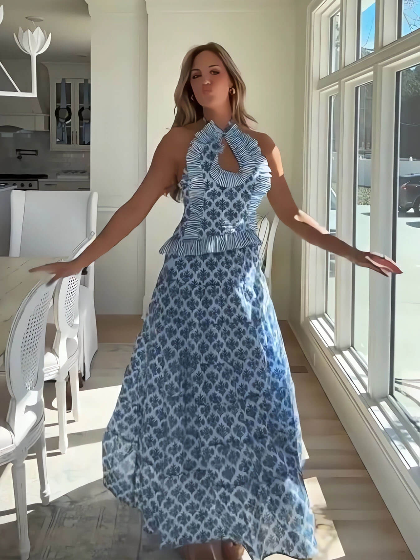 Leisure Tops Skirt Two Sets