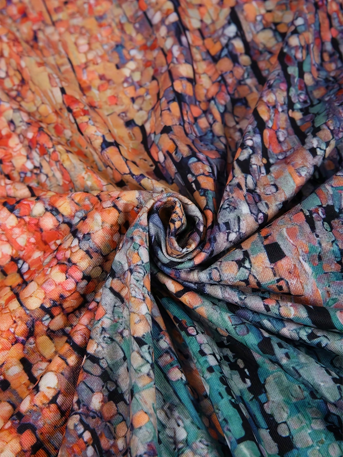 Full Print Color Block T-shirt