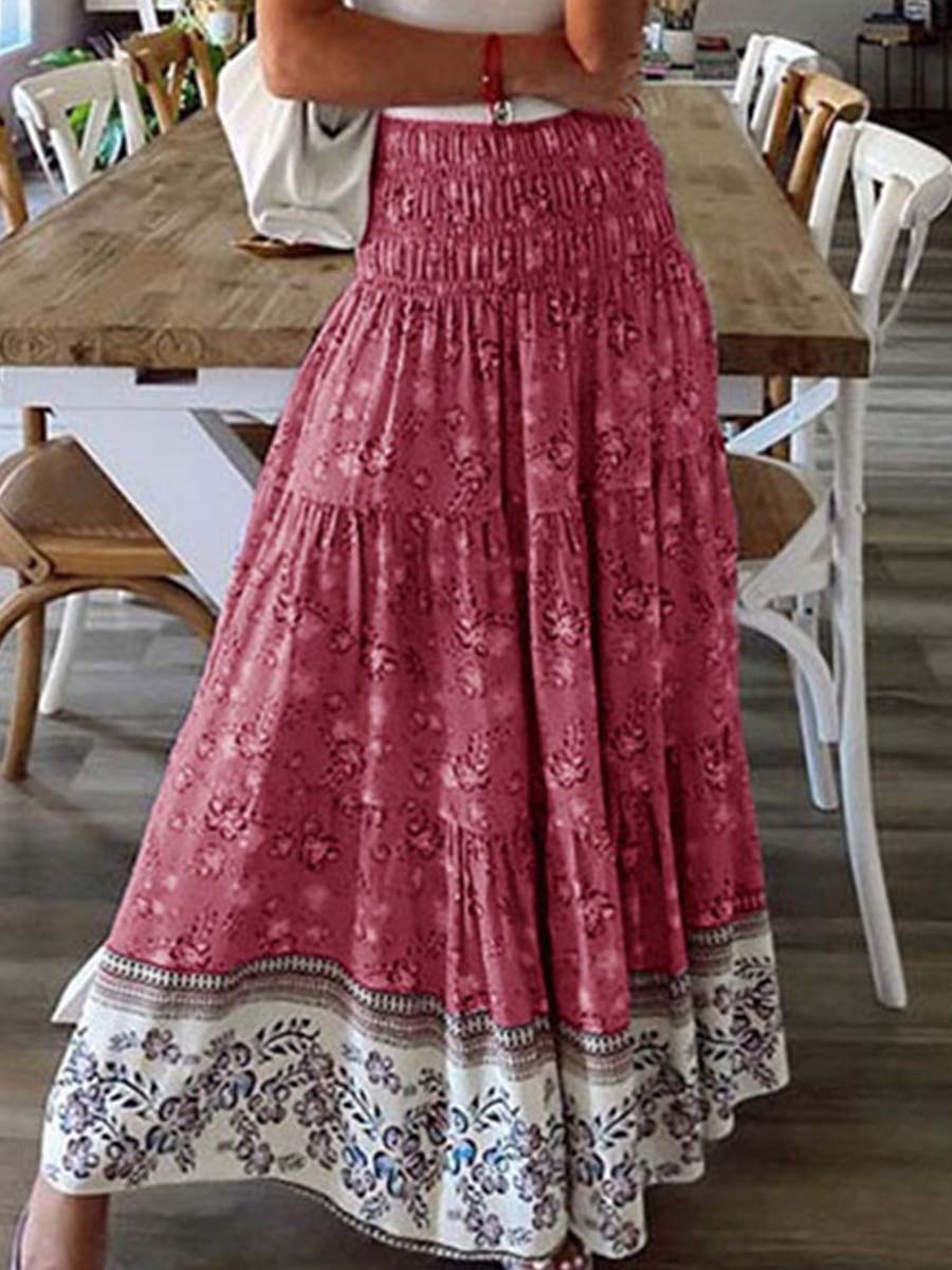 Vorioal Printed Casual Half Dress