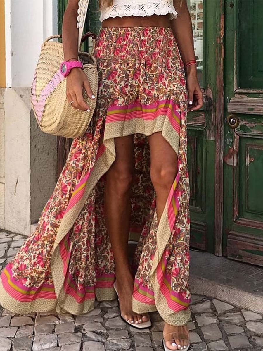 Robe mi-longue irrégulière polyvalente