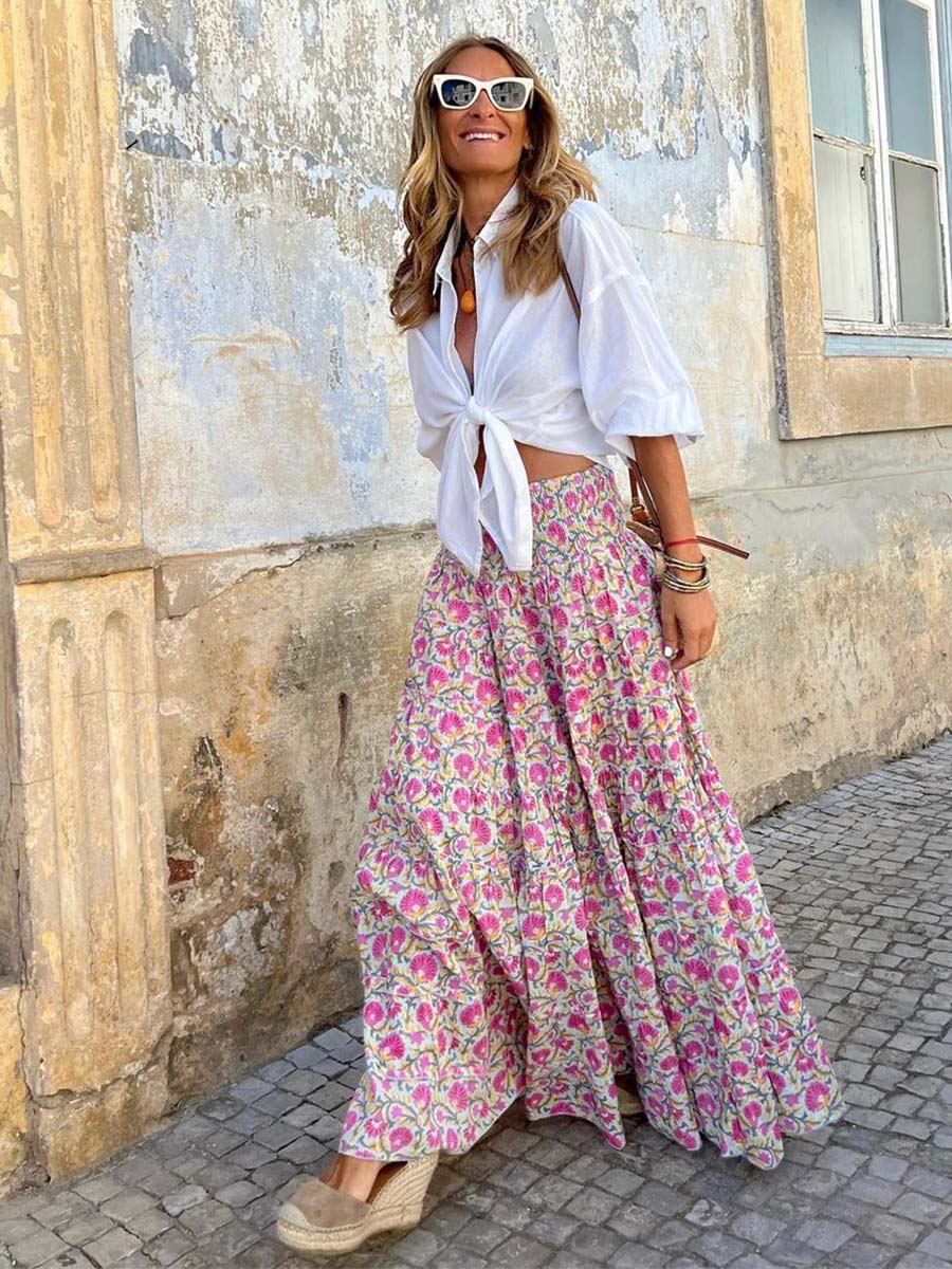 Robe mi-longue sexy
