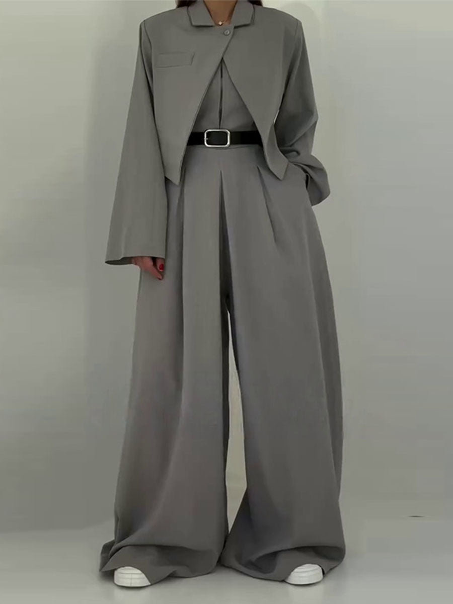 Tailored Pinstripe Two Piece Suit