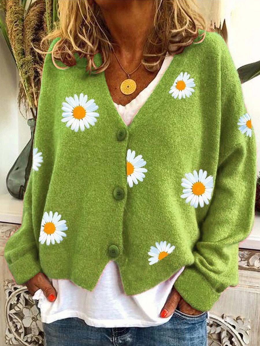 Manteau en laine à fleurs Vorioal