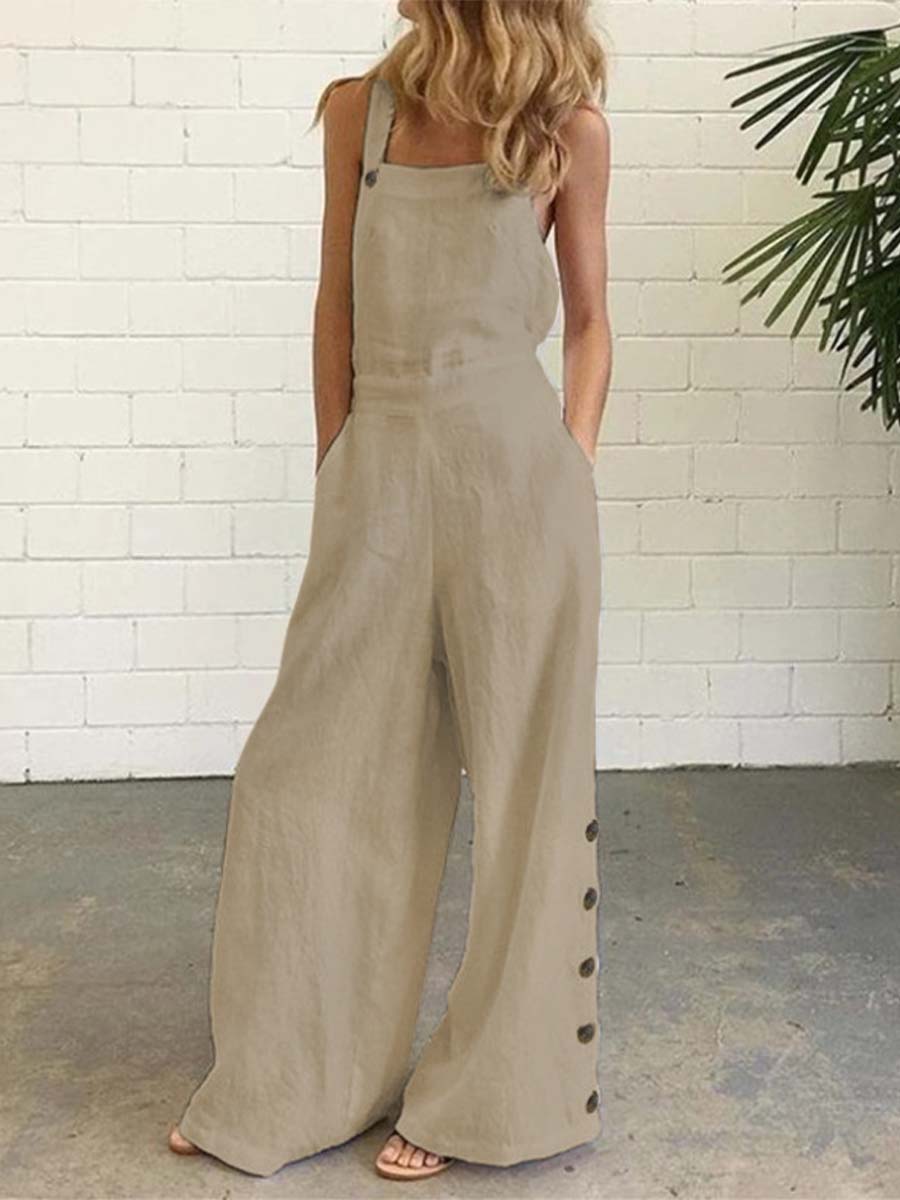 Vorioal Sleeveless Casual Jumpsuits