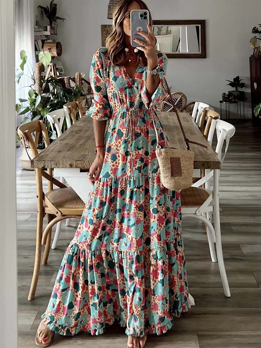 Vorioal Floral Expansion Dress
