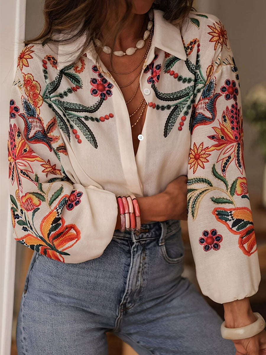 Delicate Charm Floral Blouse