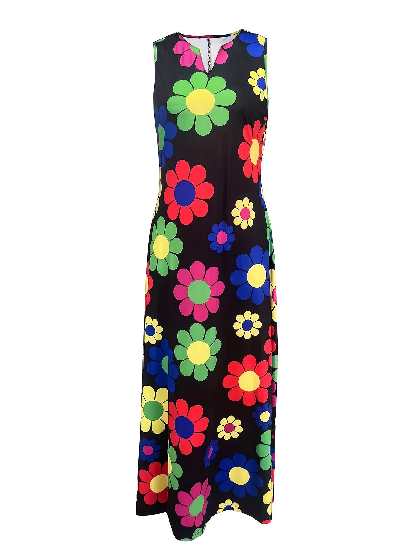 Vorioal Floral Maxi Comfort Dress