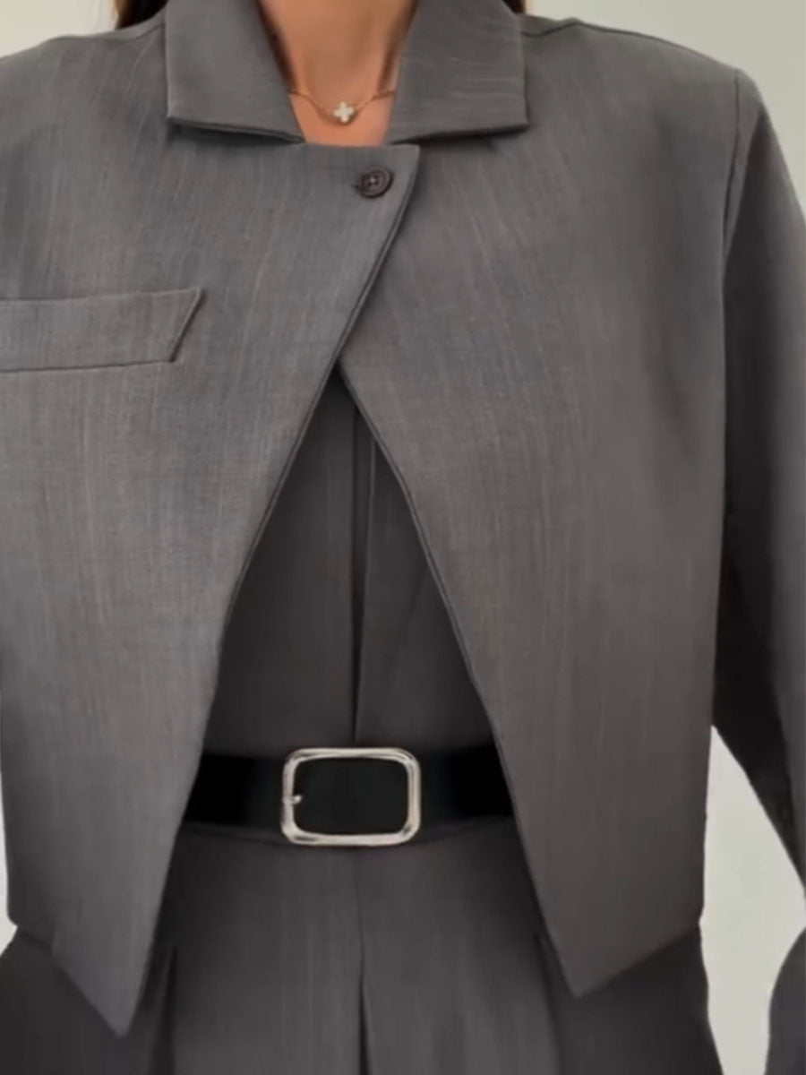 Tailored Pinstripe Two Piece Suit
