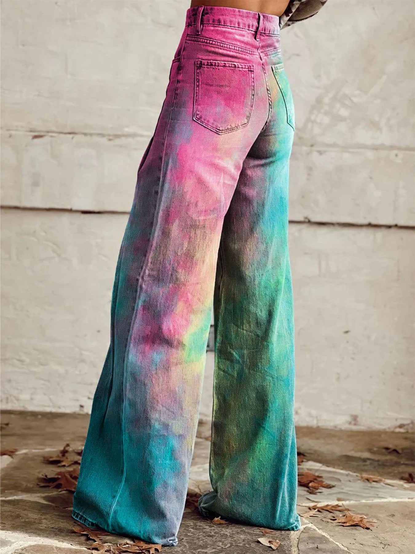 Pantalones anchos coloridos de Vorioal