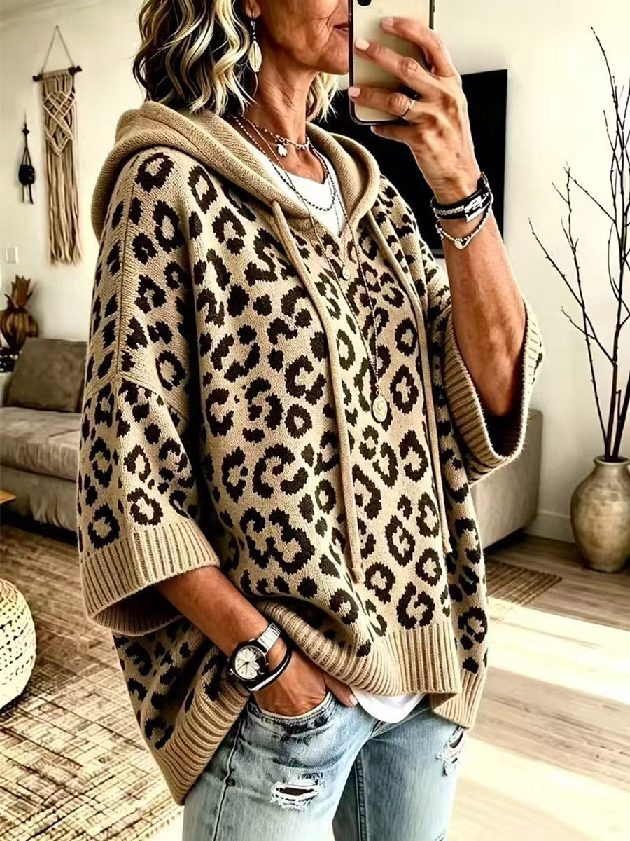 Leopard Dreams Hooded Sweater