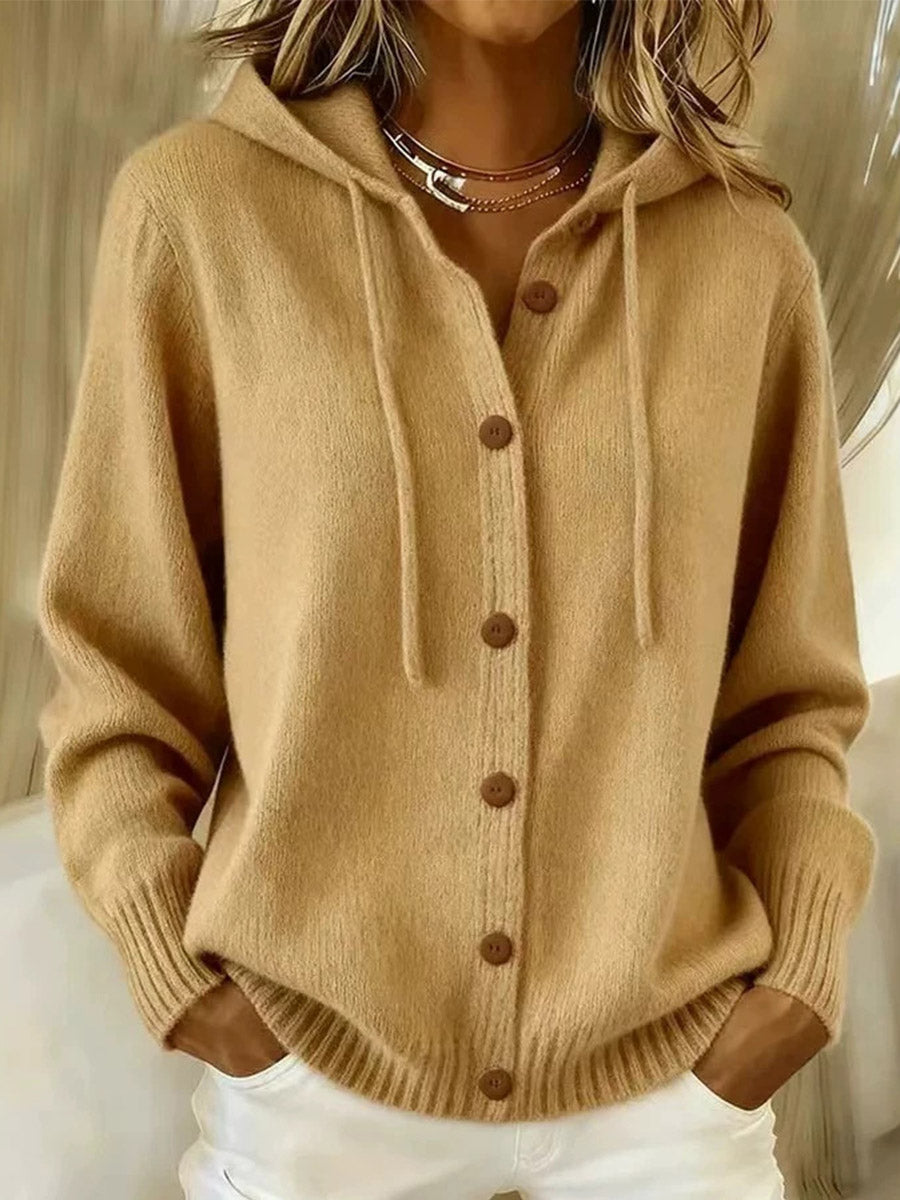 Cozy Luxe Hooded Knit Cardigan