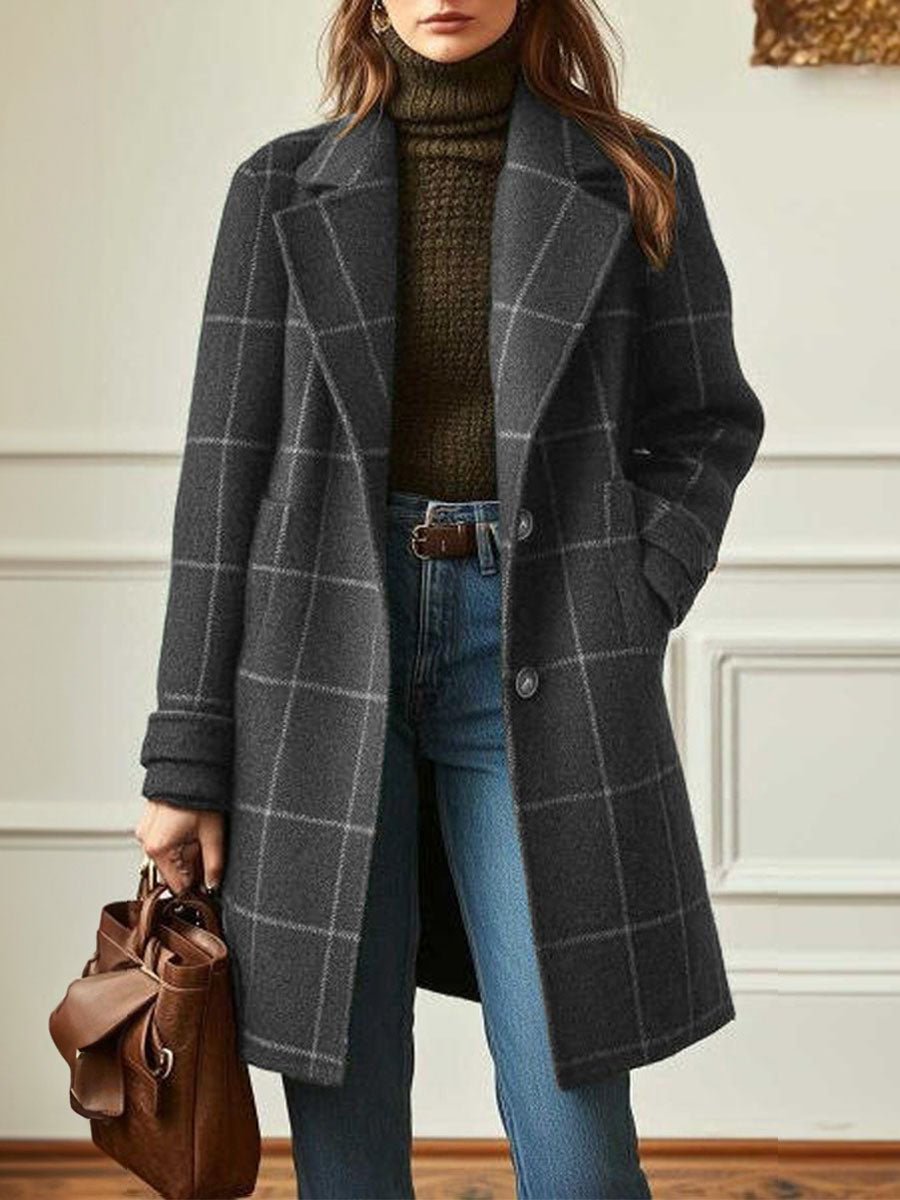 Royal Vintage Plaid Overcoat