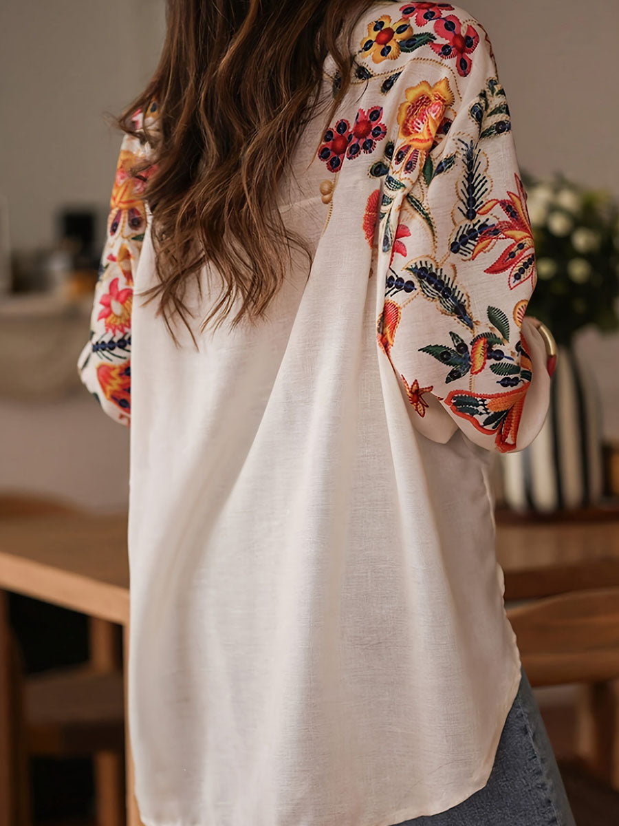 Delicate Charm Floral Blouse