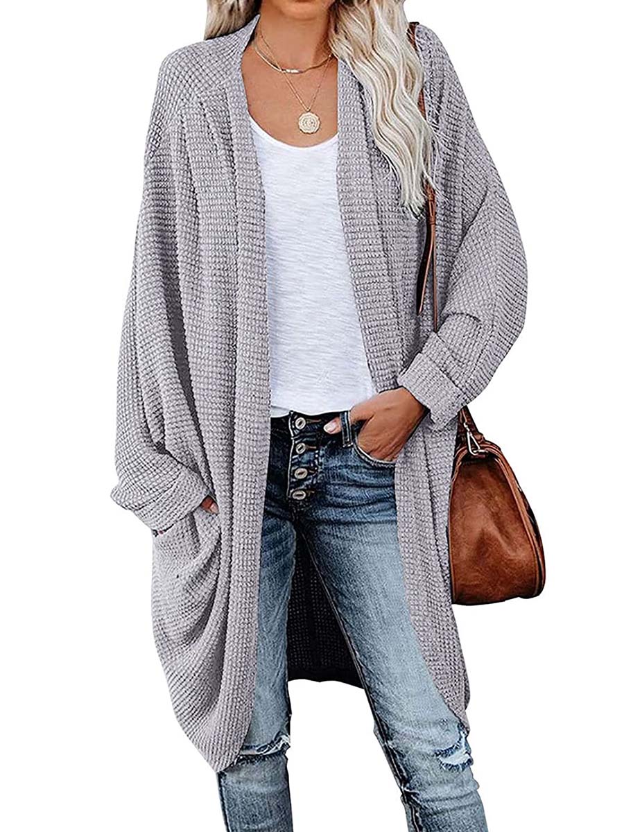 Vorioal Knitted Cardigan Long Coat
