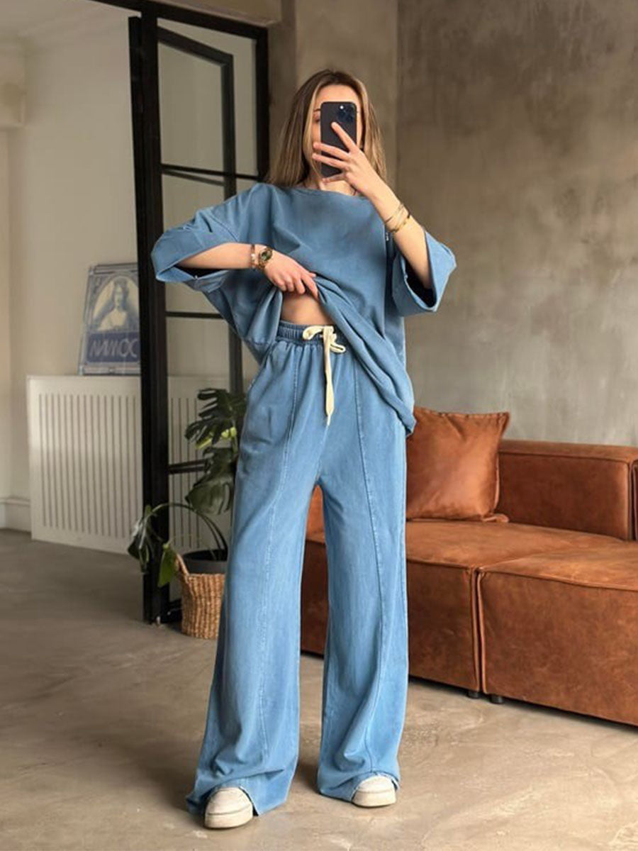 Chill Vibes Oversized Lounge Set