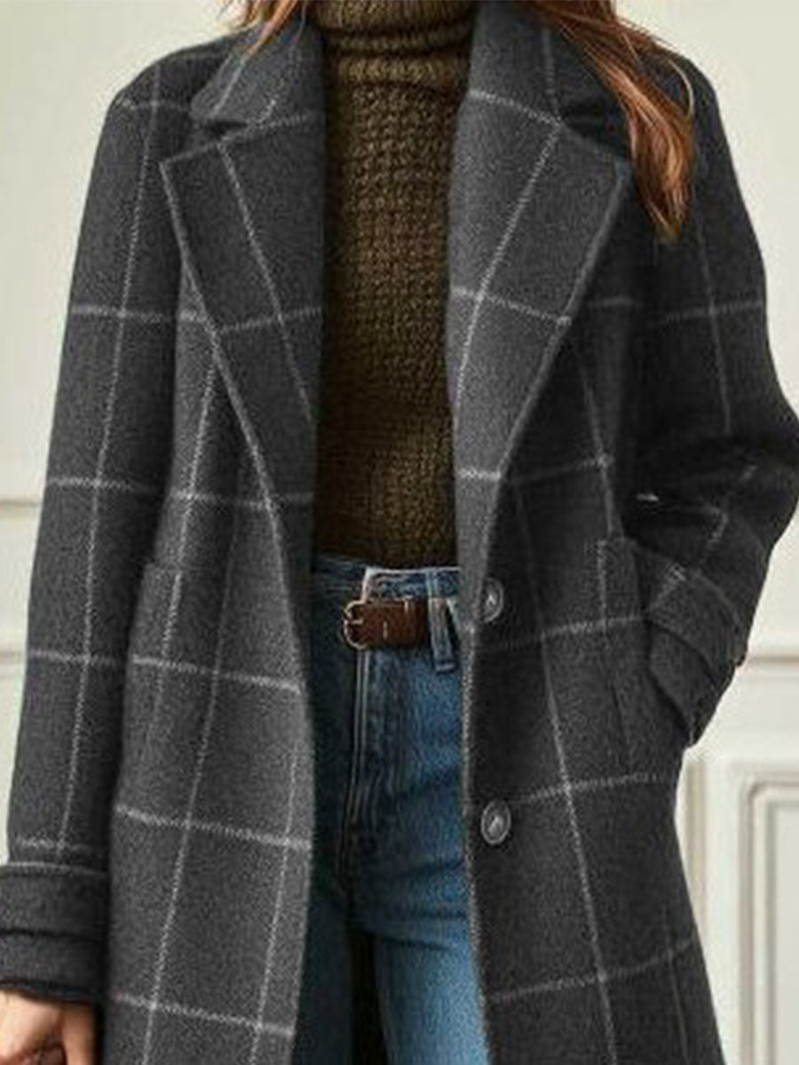 Royal Vintage Plaid Overcoat