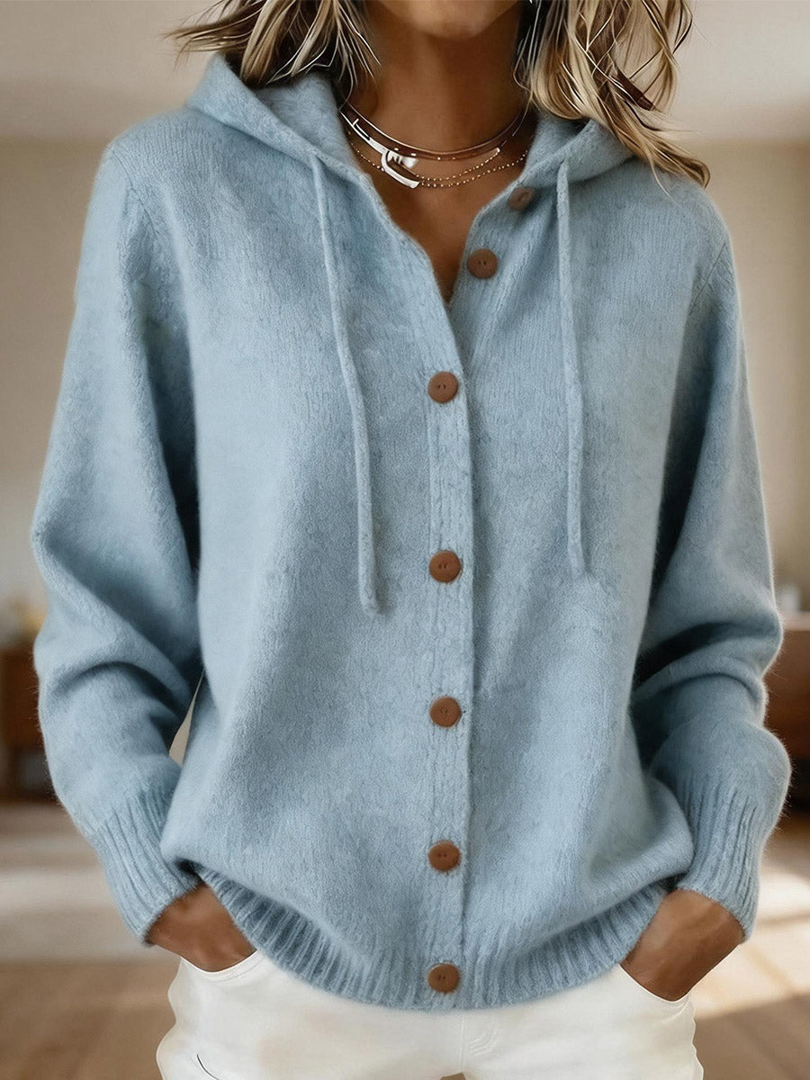 Cozy Charm Hooded Cardigan