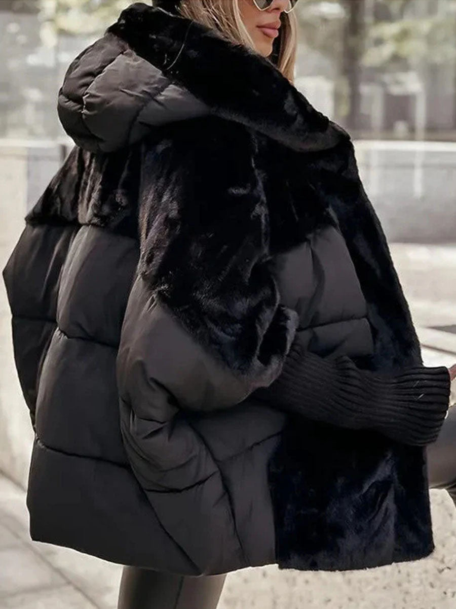 Refined Plush Down Puffer Coat