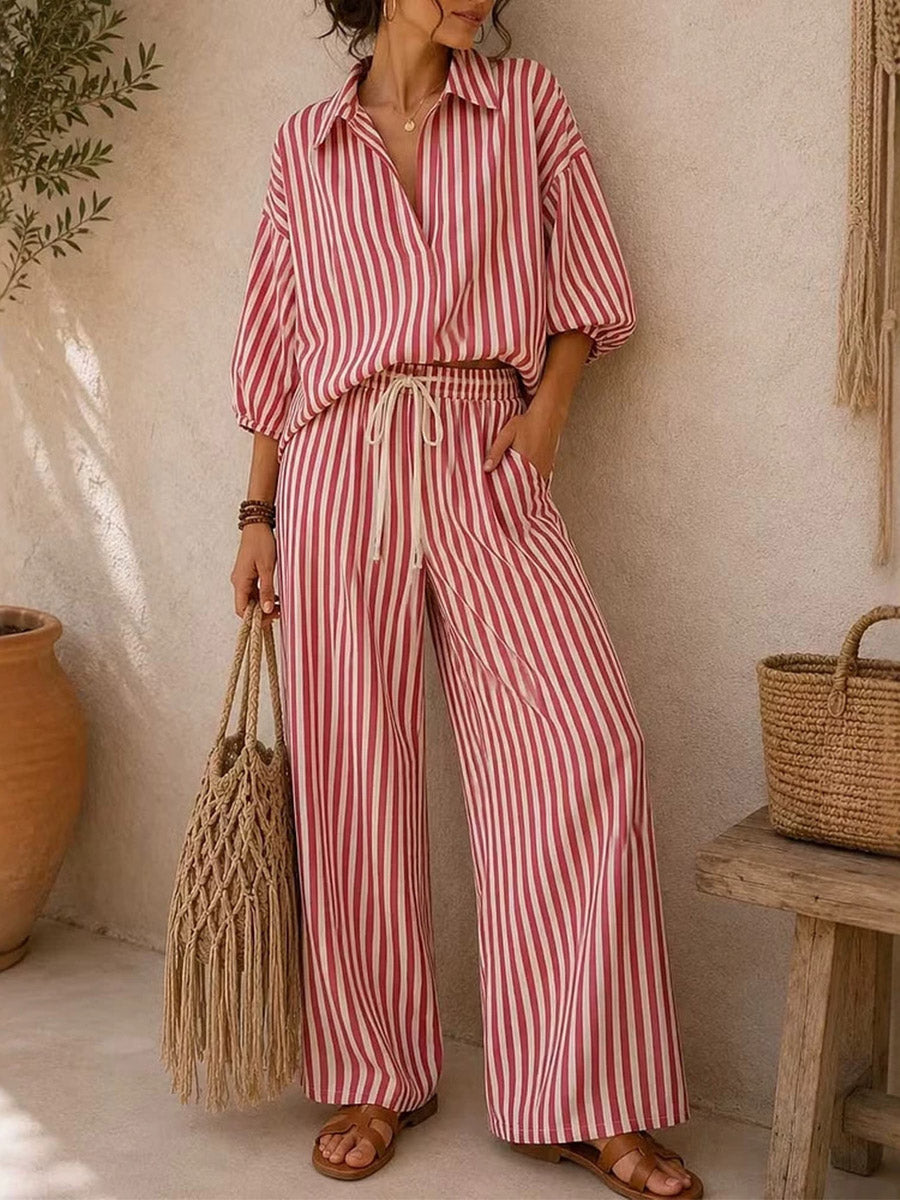 Elevated & Striped Two-Piece Set