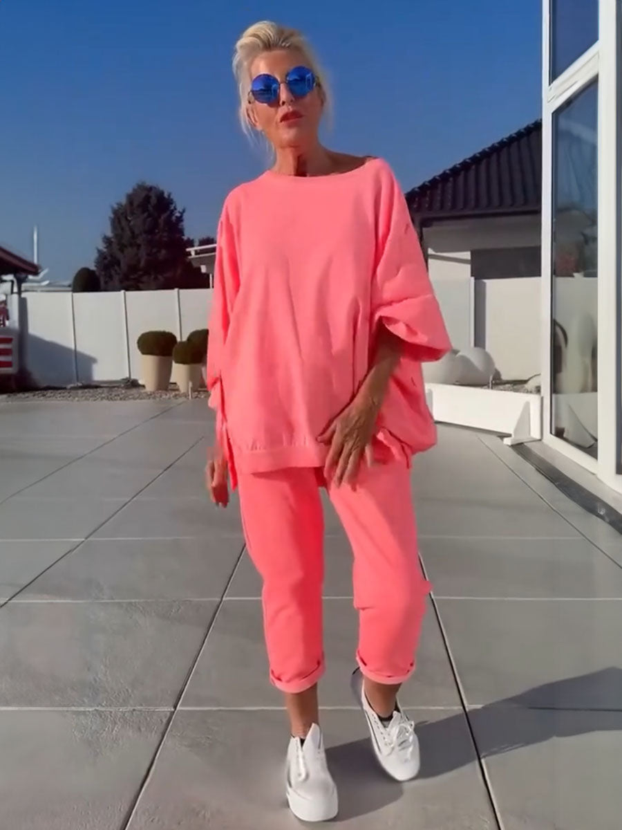 Vibrant Neon Relaxed Lounge Set