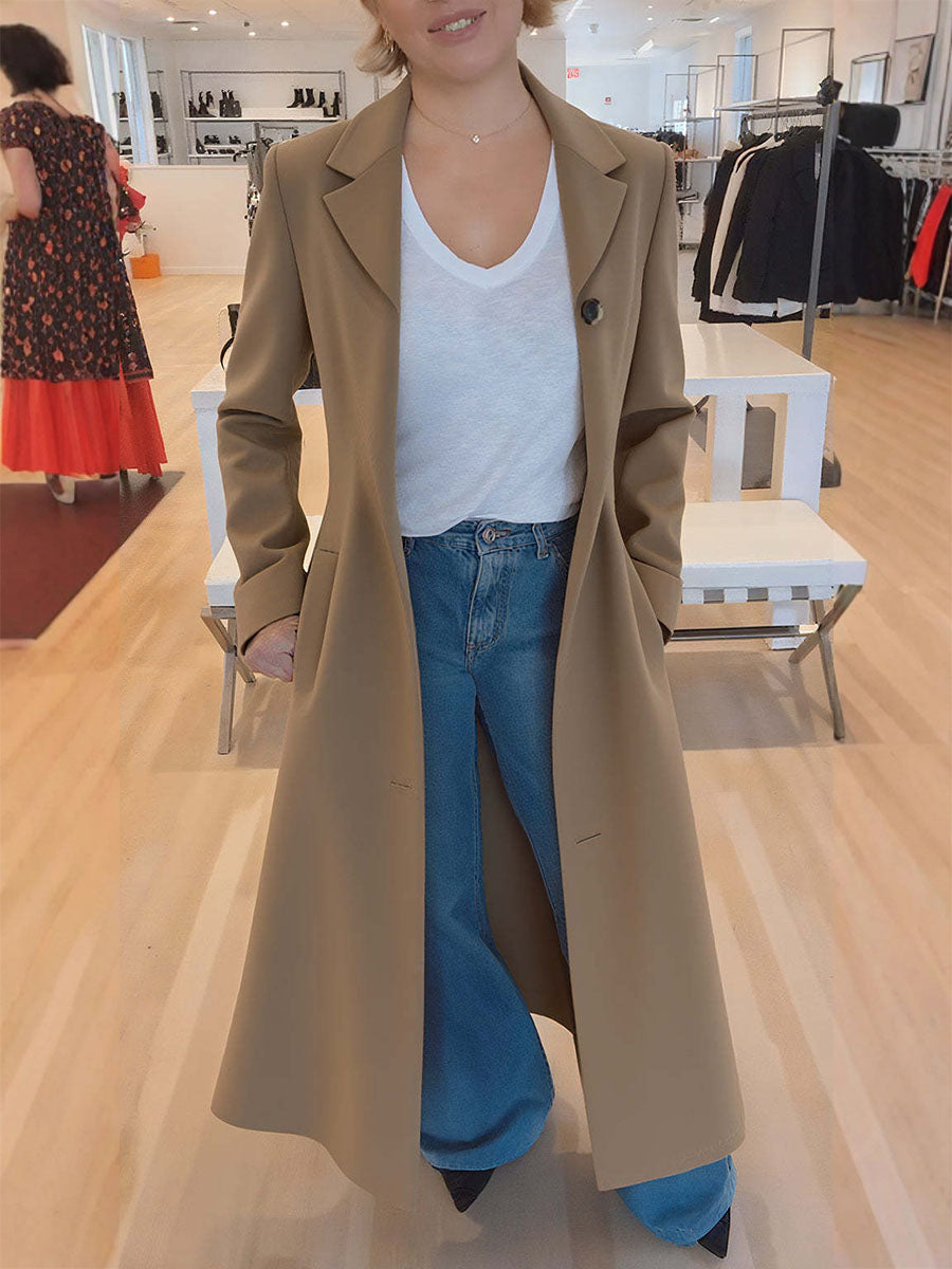 Leopard Print Maxi Trench Coat