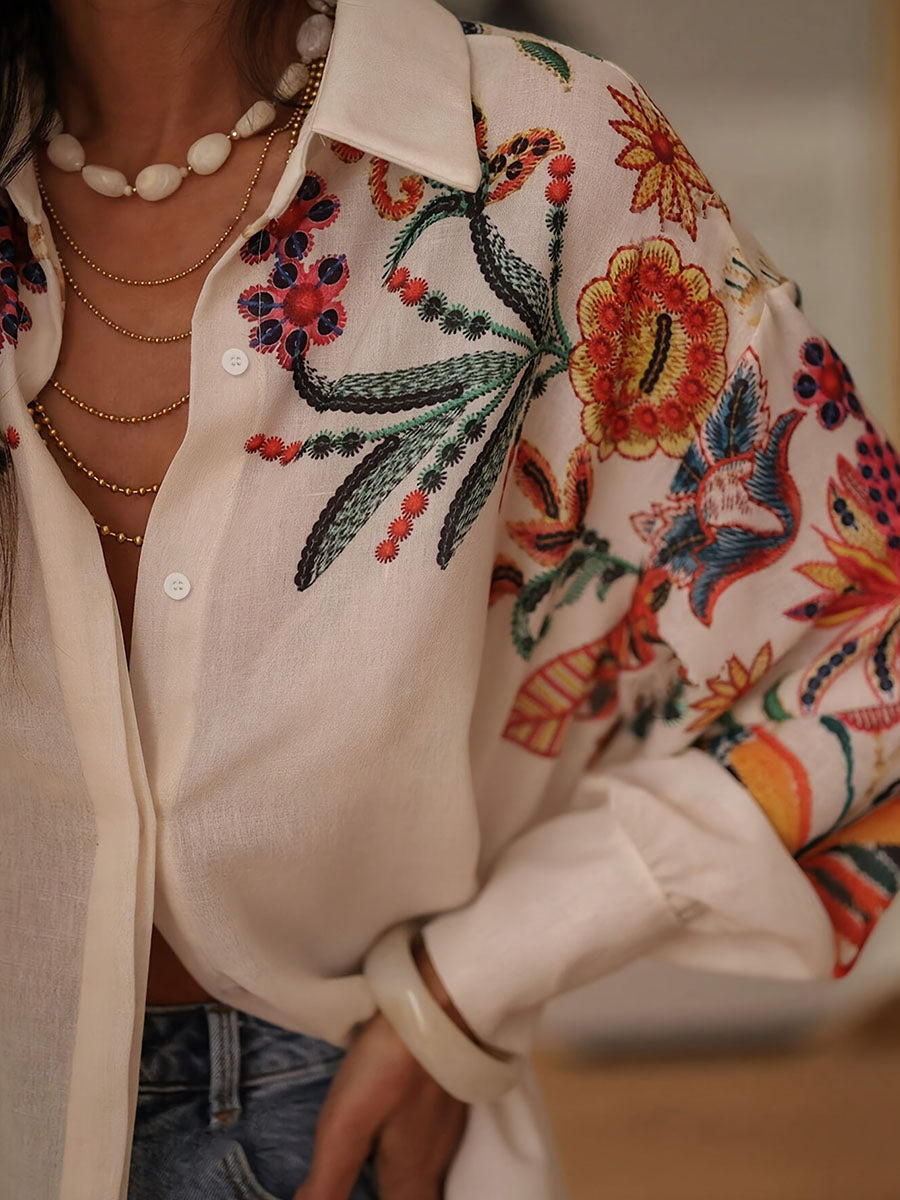 Delicate Charm Floral Blouse
