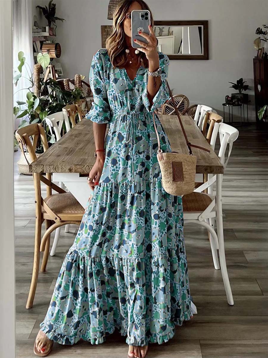 Vestido de expansión floral Vorioal