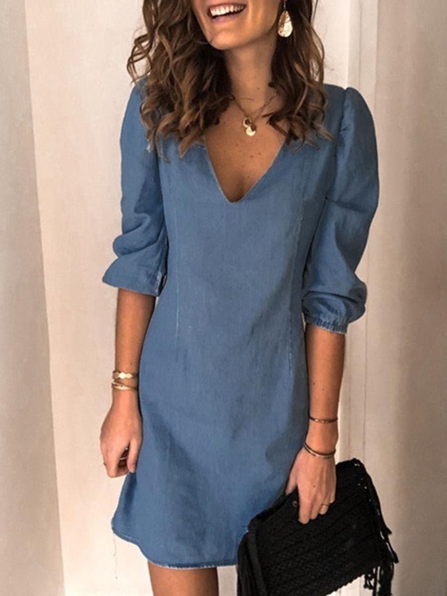 Robe en jean décontractée Vorioal