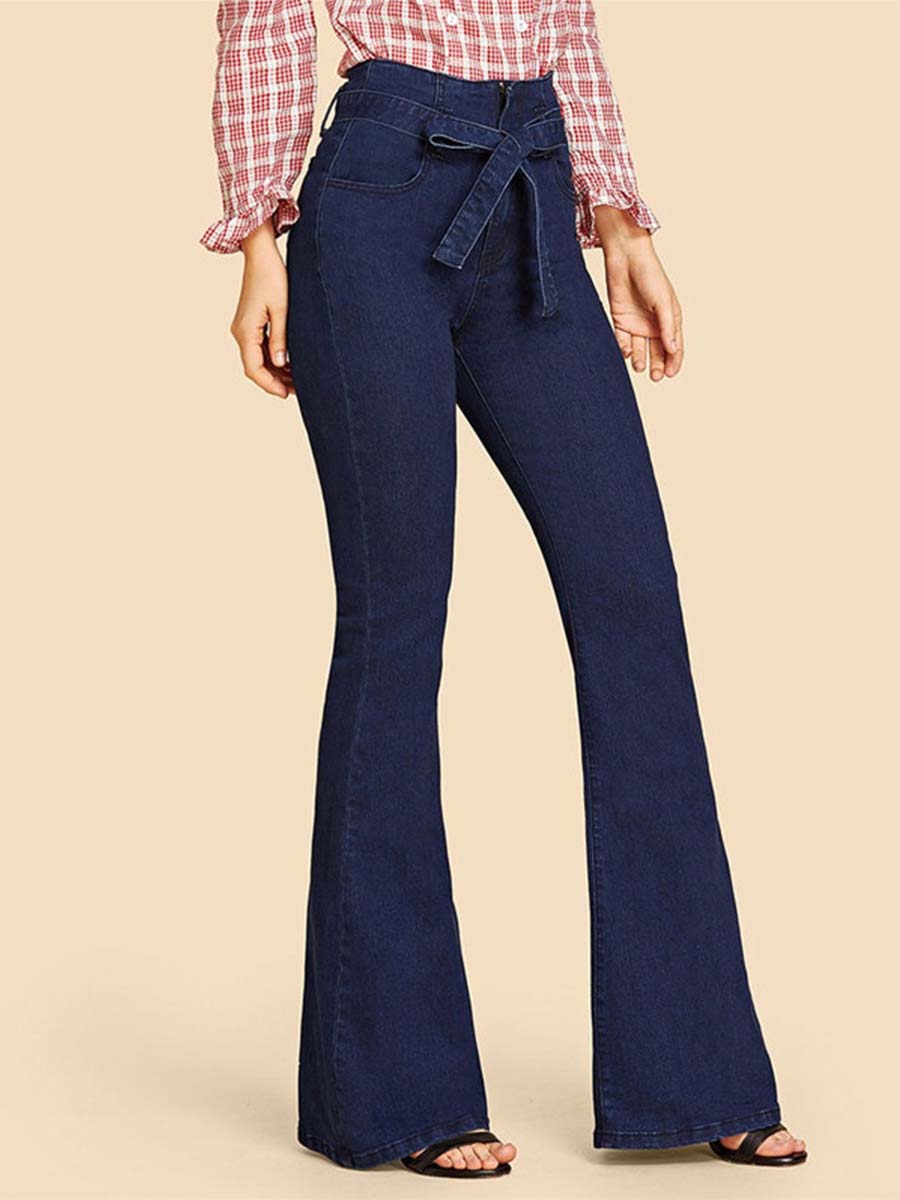 Vorioal Casual Jeans with Belt