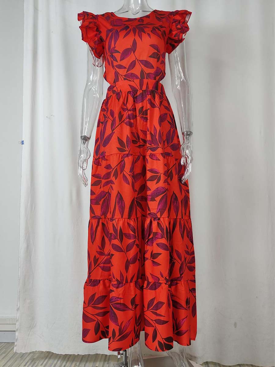 Vorioal Red Maxi Dress