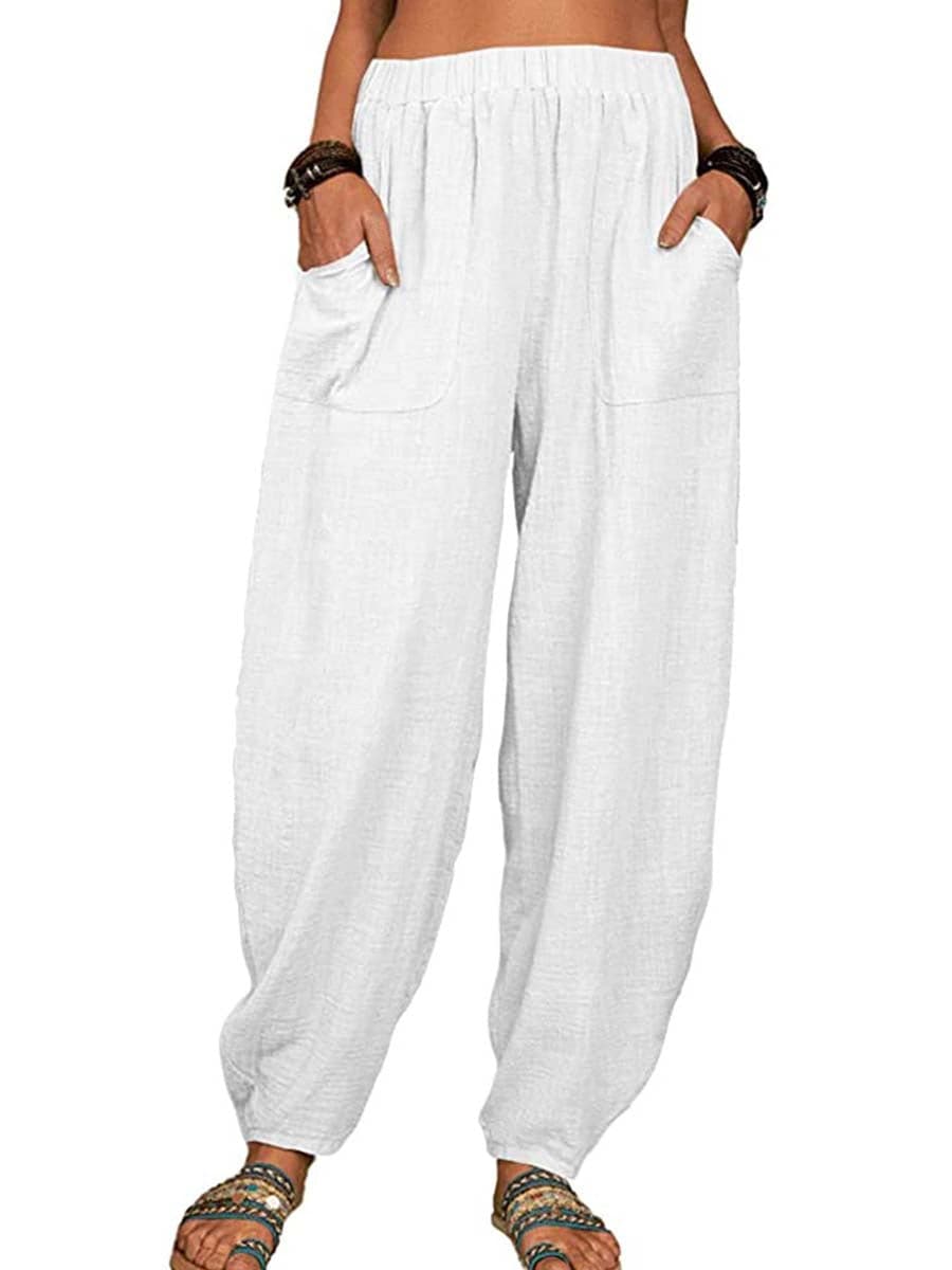 Pantalones Harem de algodón cómodos Vorioal