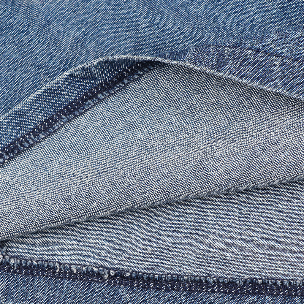 Robe en jean à simple boutonnage Vorioal